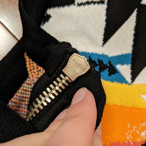 Balmain women's long sleeve dress in size 36 - Picture 8 of 14